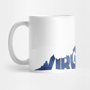 Virginia Typo Map Mug